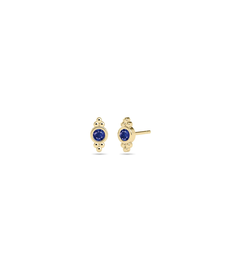 Birthstone Stud Earring - 79e | Everyday 14K Gold Jewelry