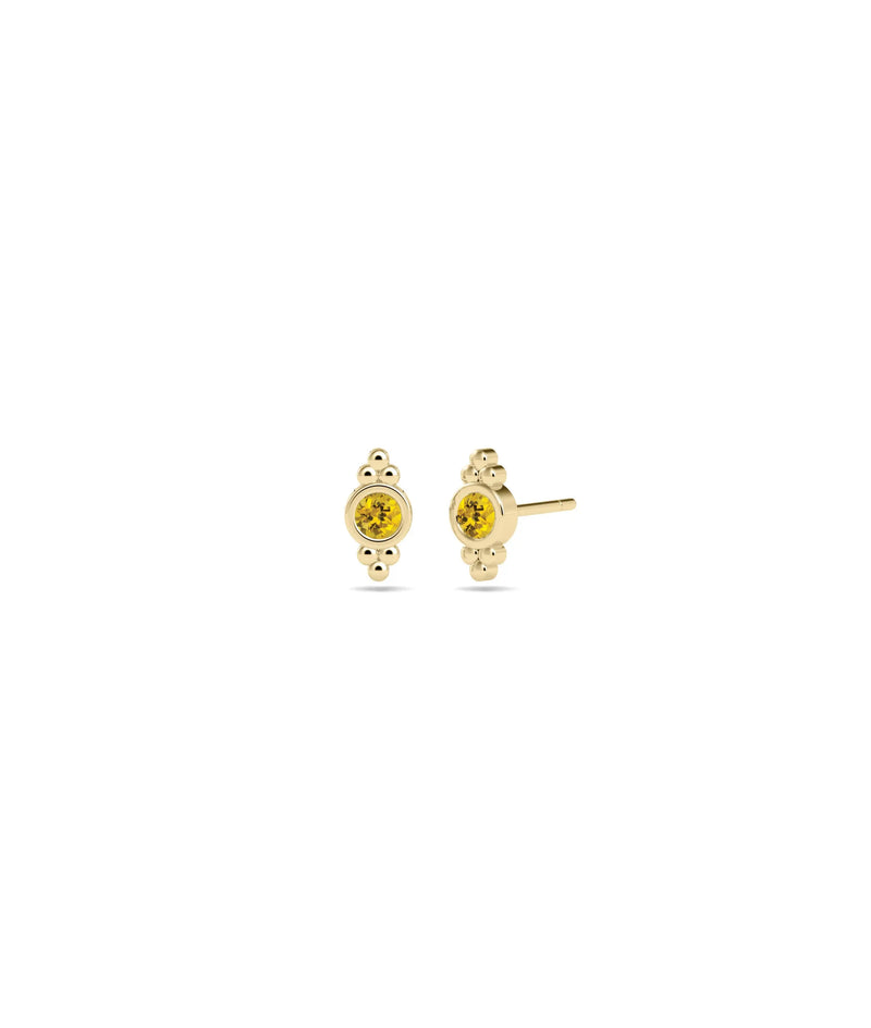 Birthstone Stud Earring - 79e | Everyday 14K Gold Jewelry