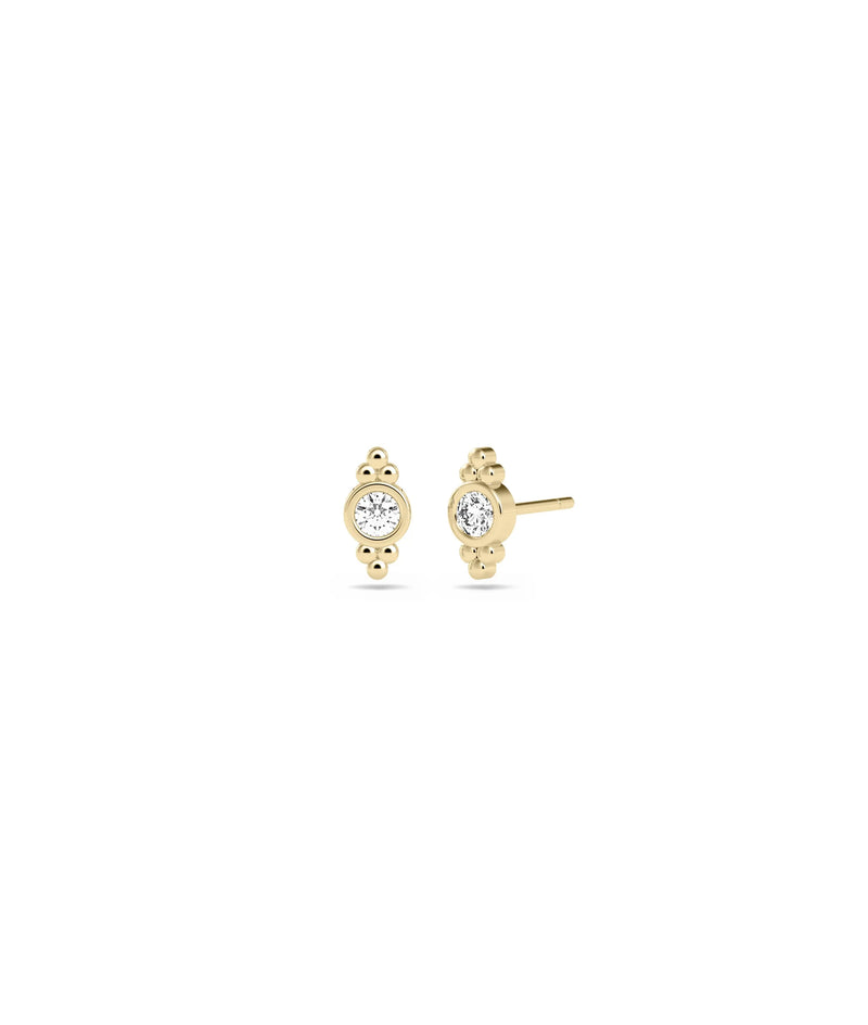 Birthstone Stud Earring - 79e | Everyday 14K Gold Jewelry