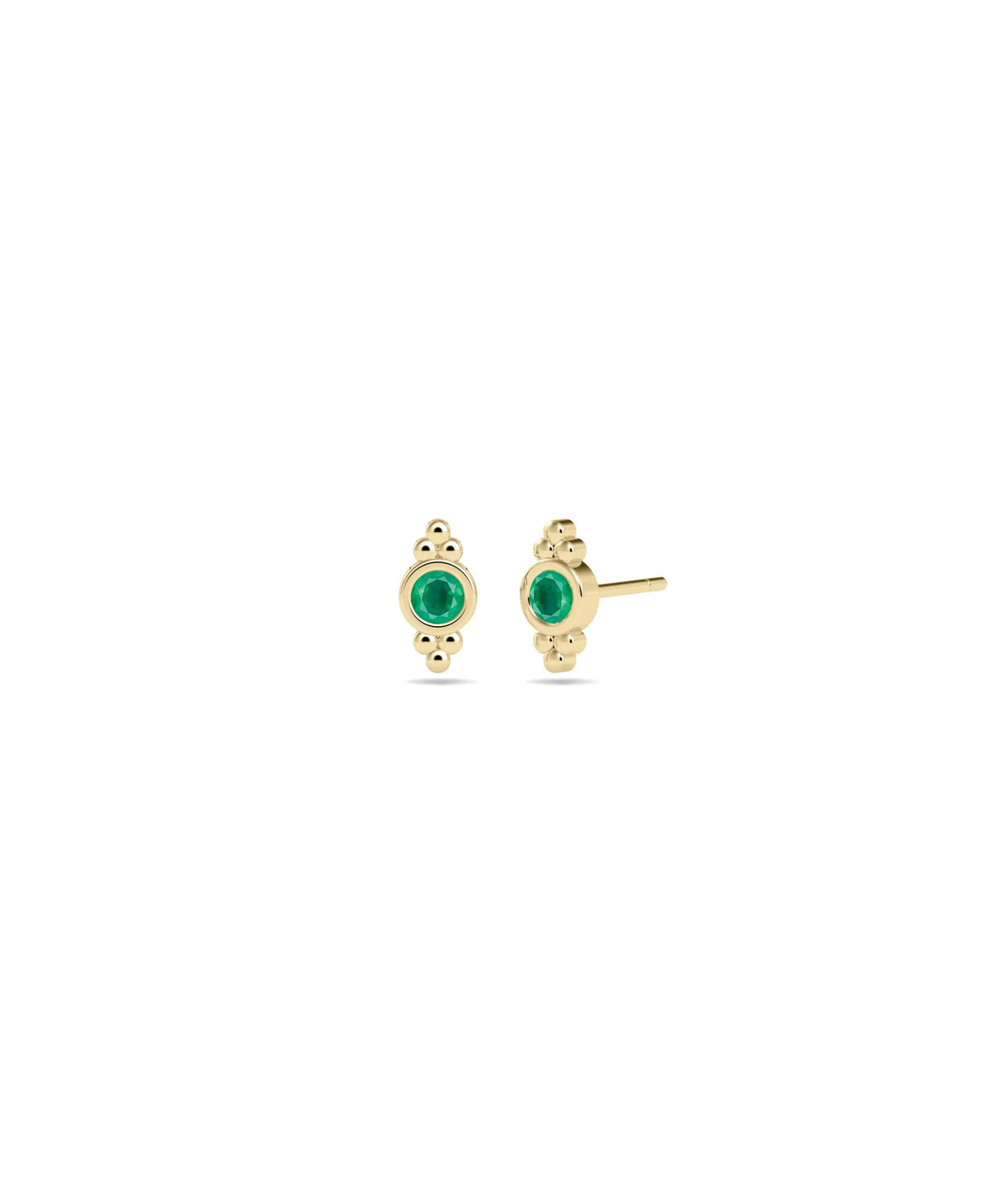 Birthstone Stud Earring - 79e | Everyday 14K Gold Jewelry