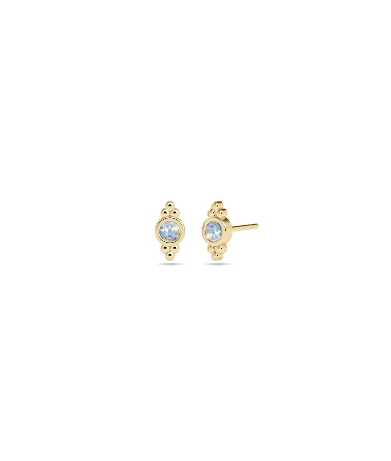 Birthstone Stud Earring - 79e | Everyday 14K Gold Jewelry
