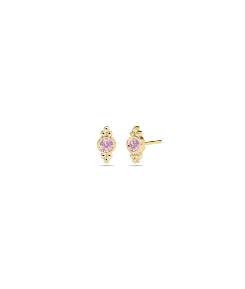 Birthstone Stud Earring - 79e | Everyday 14K Gold Jewelry