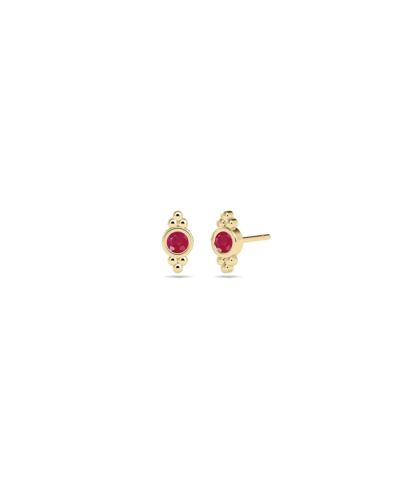 Birthstone Stud Earring - 79e | Everyday 14K Gold Jewelry