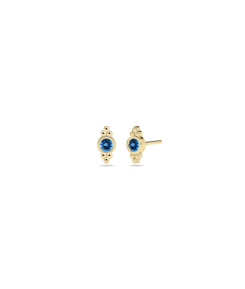 Birthstone Stud Earring - 79e | Everyday 14K Gold Jewelry