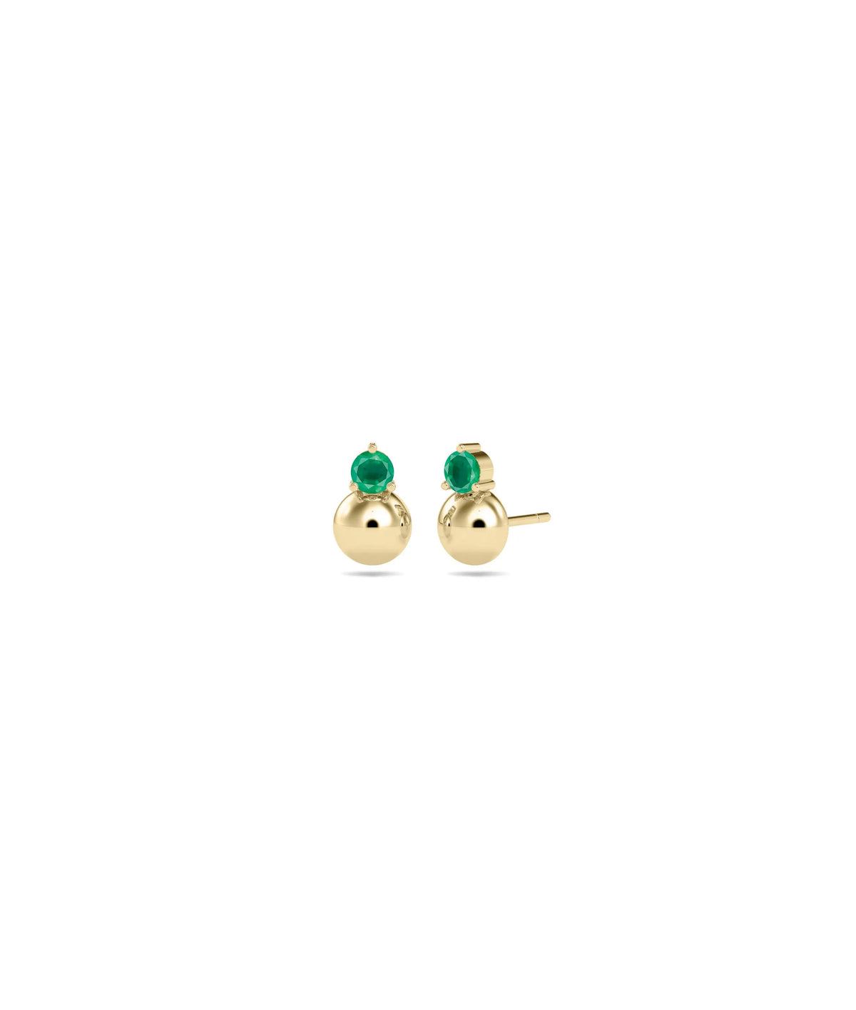 Birthstone Bubble Stud Earring - 79e | Everyday 14K Gold Jewelry