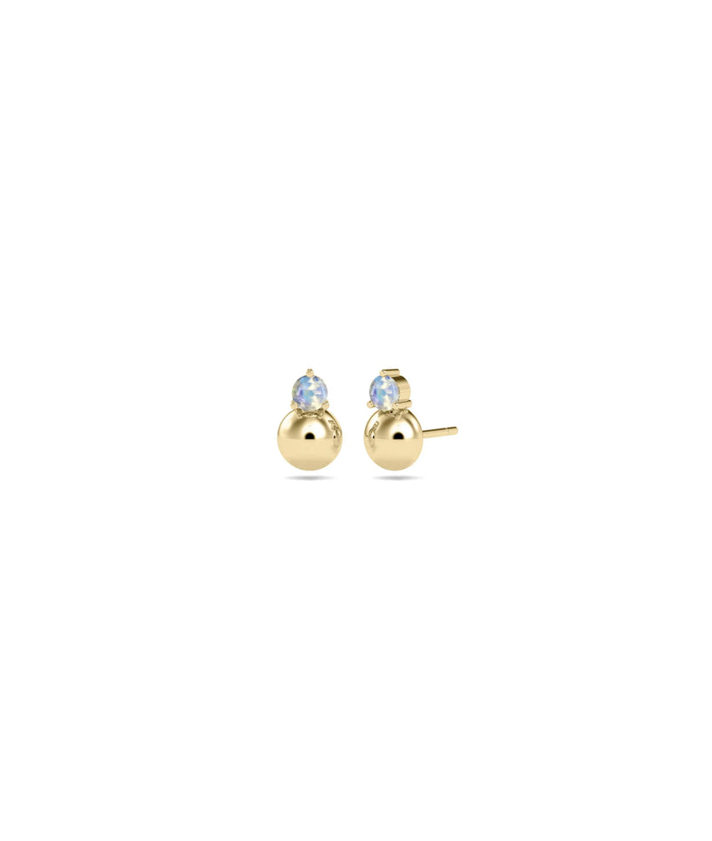 Birthstone Bubble Stud Earring - 79e | Everyday 14K Gold Jewelry