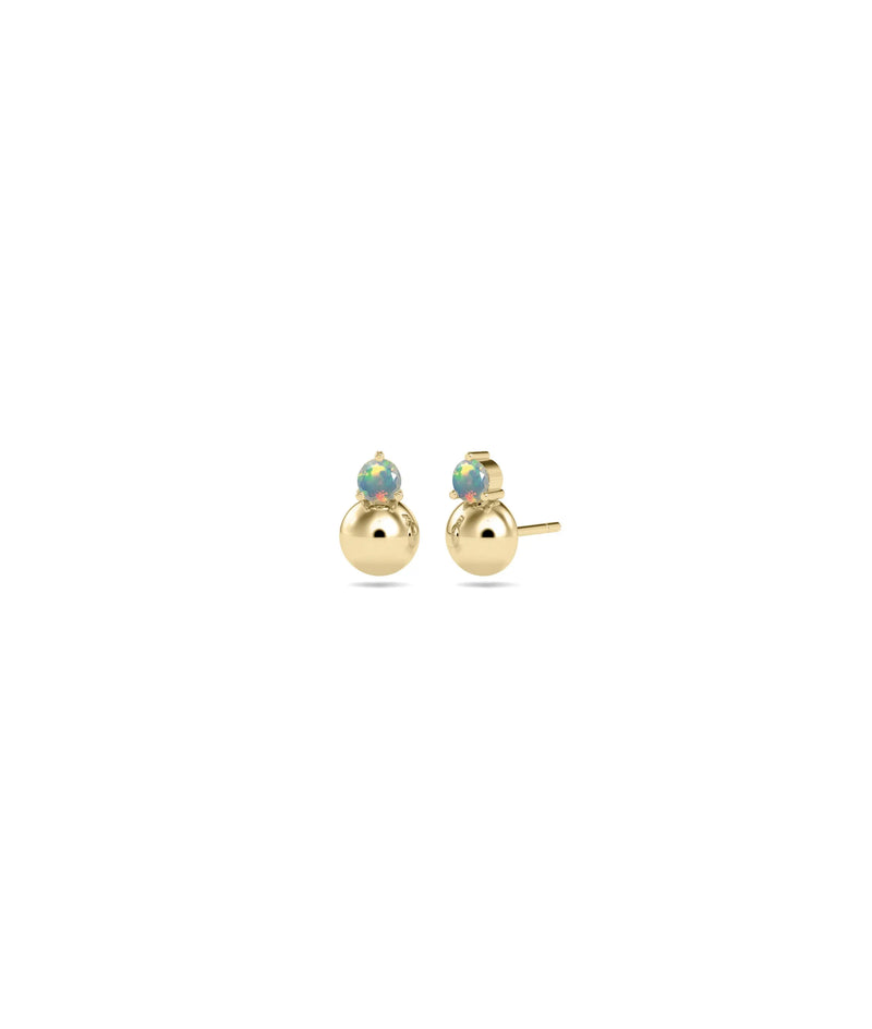 Birthstone Bubble Stud Earring - 79e | Everyday 14K Gold Jewelry