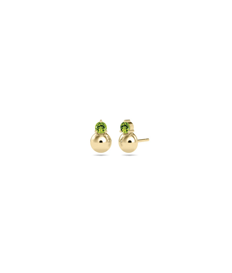Birthstone Bubble Stud Earring - 79e | Everyday 14K Gold Jewelry