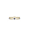 Birthstone and Diamond Band Ring - 79e | Everyday 14K Gold Jewelry