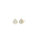 Solitaire Halo Stud Earrings