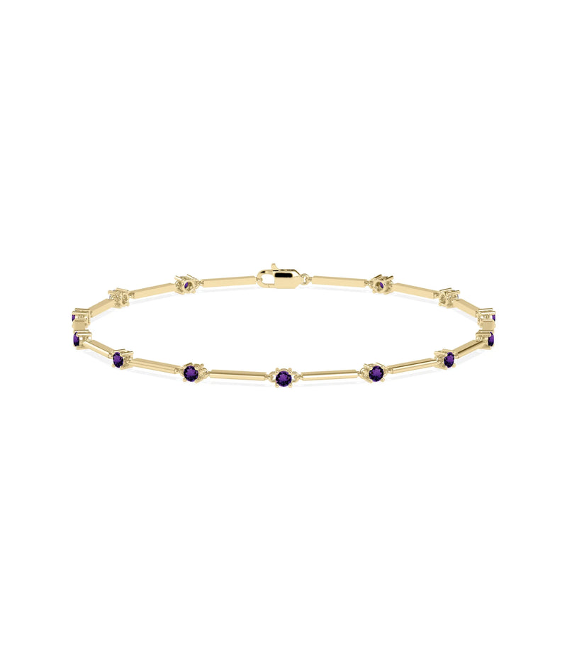 Birthstone Station Bracelet - 79e | Everyday 14K Gold Jewelry