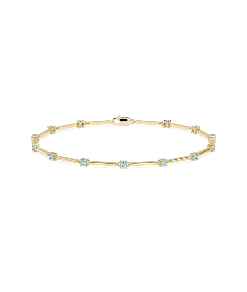 Birthstone Station Bracelet - 79e | Everyday 14K Gold Jewelry