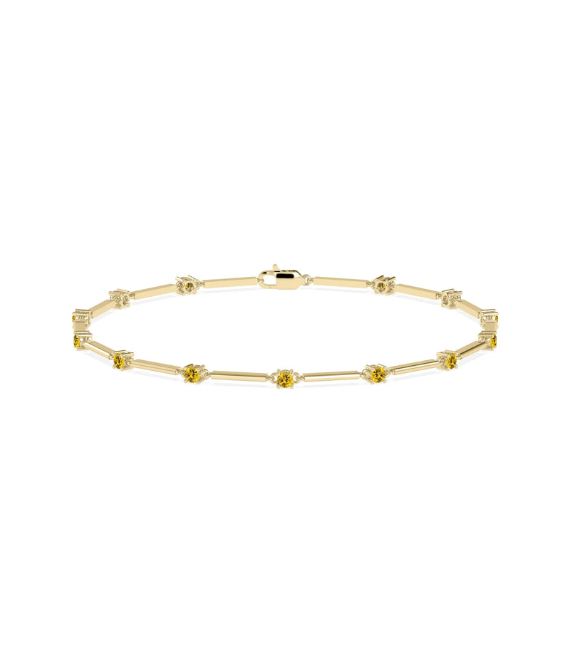 Birthstone Station Bracelet - 79e | Everyday 14K Gold Jewelry