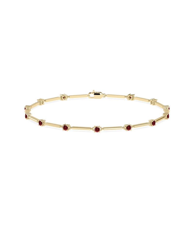 Birthstone Station Bracelet - 79e | Everyday 14K Gold Jewelry