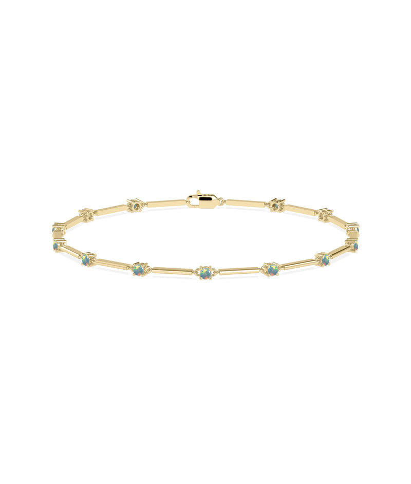Birthstone Station Bracelet - 79e | Everyday 14K Gold Jewelry