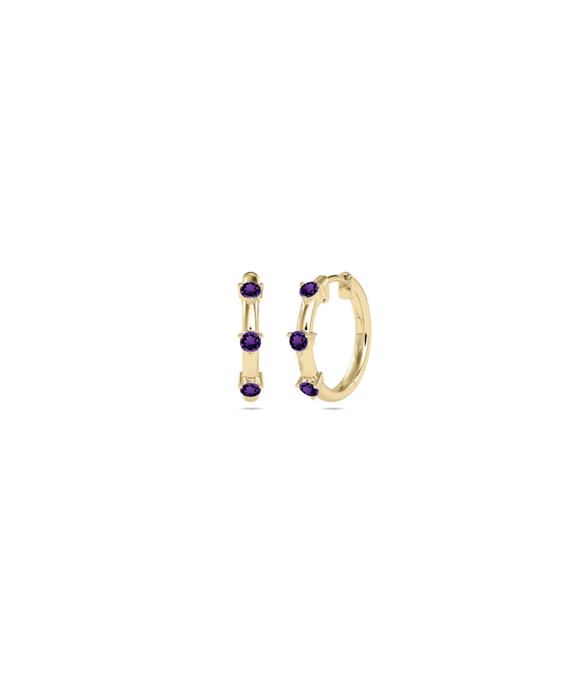 Birthstone Hoop Earring - 79e | Everyday 14K Gold Jewelry