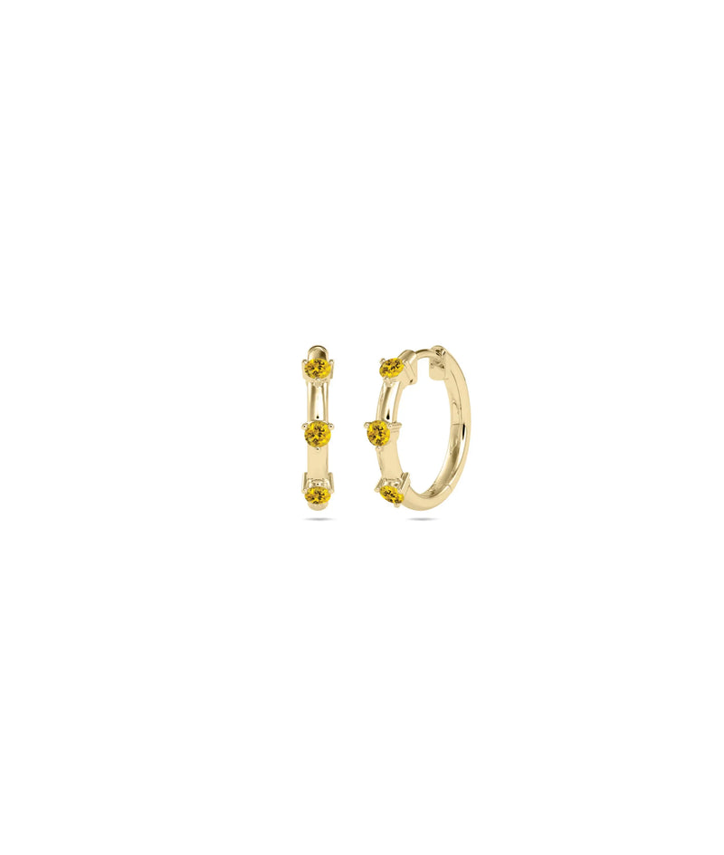 Birthstone Hoop Earring - 79e | Everyday 14K Gold Jewelry