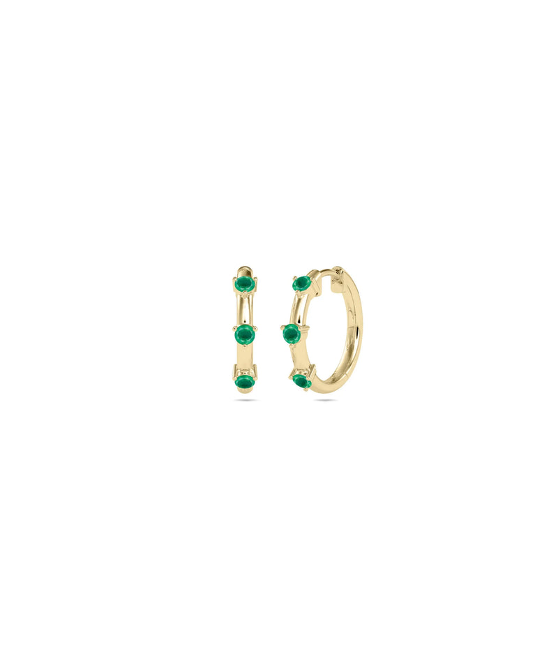 Birthstone Hoop Earring - 79e | Everyday 14K Gold Jewelry