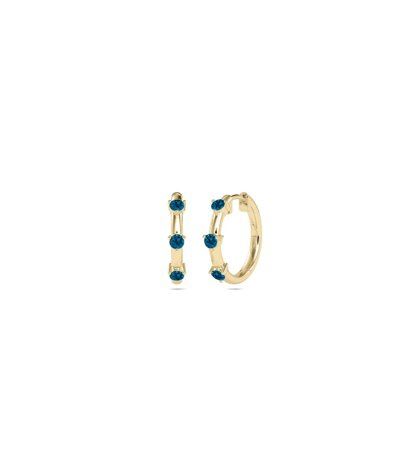 Birthstone Hoop Earring - 79e | Everyday 14K Gold Jewelry