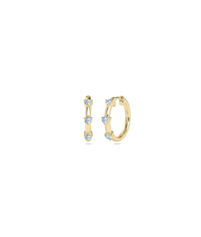 Birthstone Hoop Earring - 79e | Everyday 14K Gold Jewelry