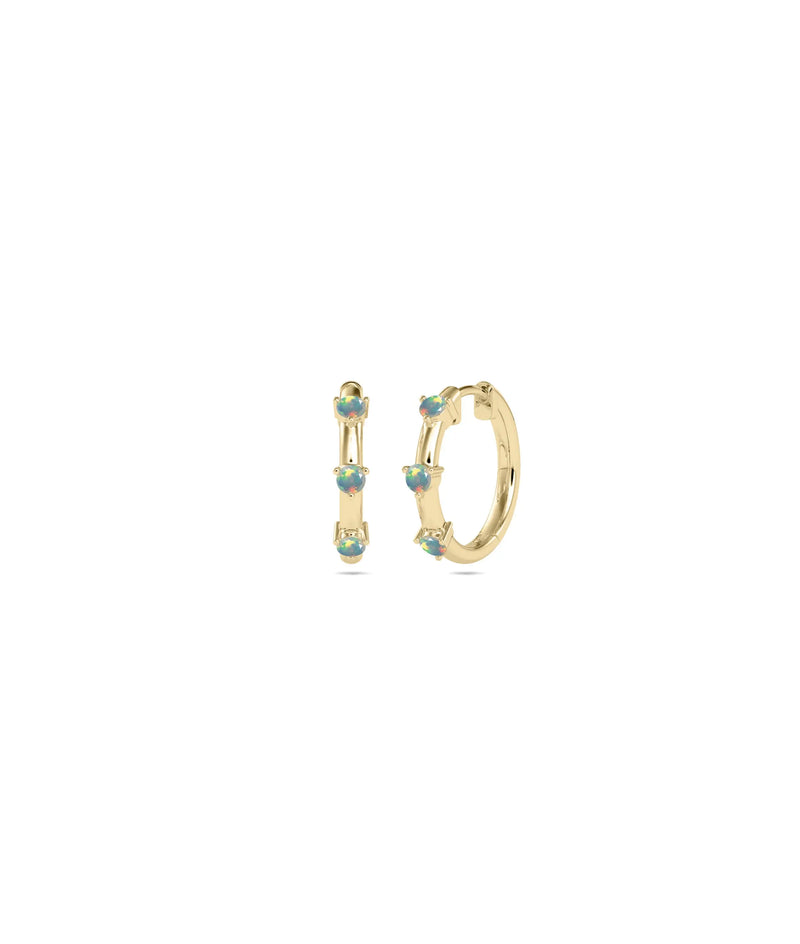 Birthstone Hoop Earring - 79e | Everyday 14K Gold Jewelry