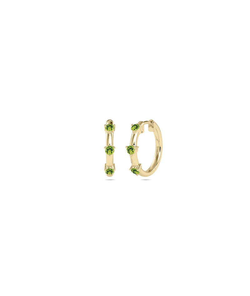 Birthstone Hoop Earring - 79e | Everyday 14K Gold Jewelry