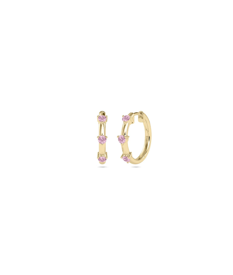 Birthstone Hoop Earring - 79e | Everyday 14K Gold Jewelry