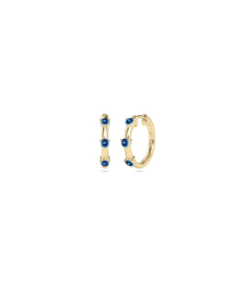Birthstone Hoop Earring - 79e | Everyday 14K Gold Jewelry