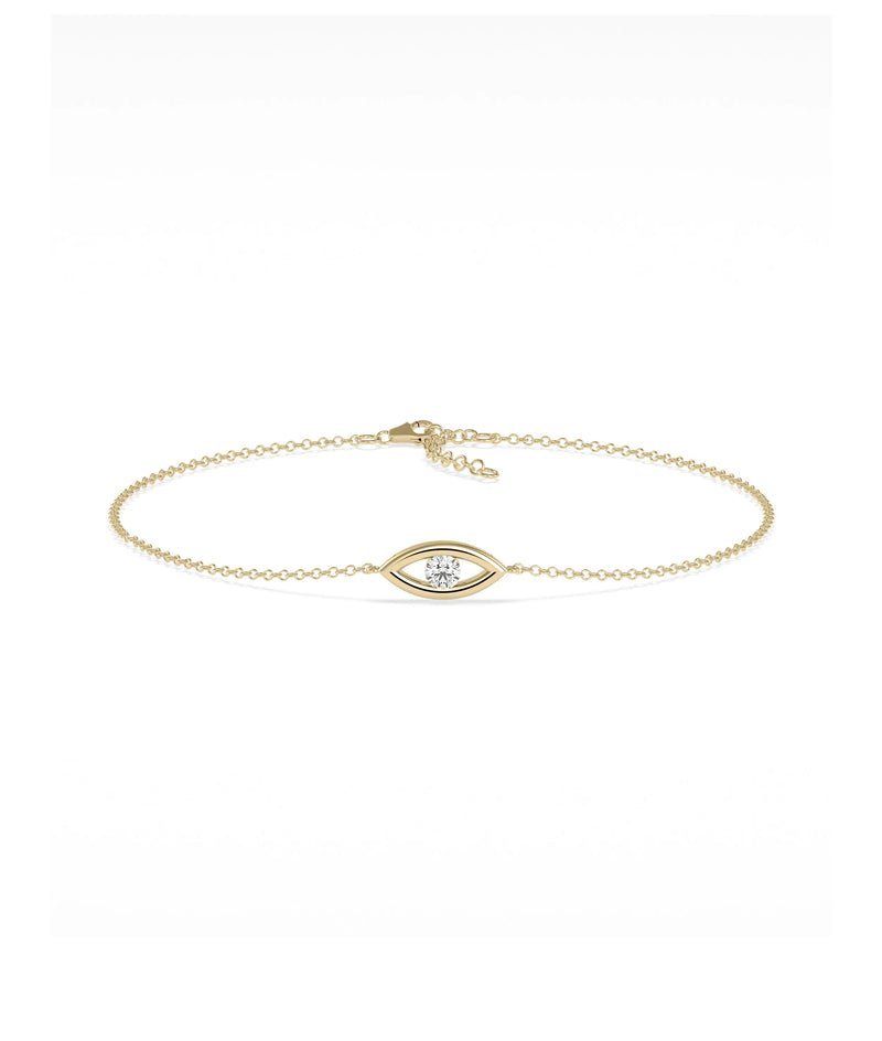 Birthstone Evil Eye Bracelet - 79e | Everyday 14K Gold Jewelry