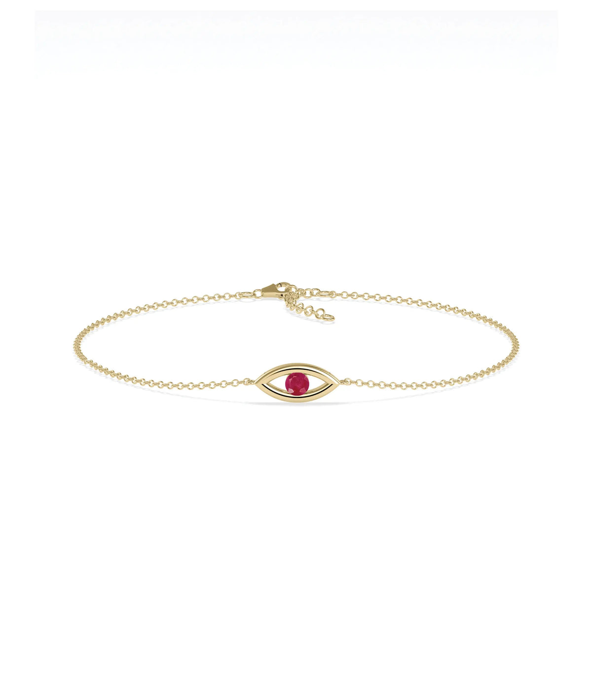 Birthstone Evil Eye Bracelet - 79e | Everyday 14K Gold Jewelry