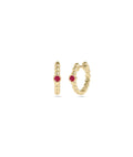 Birthstone Bubble Hoop Earring