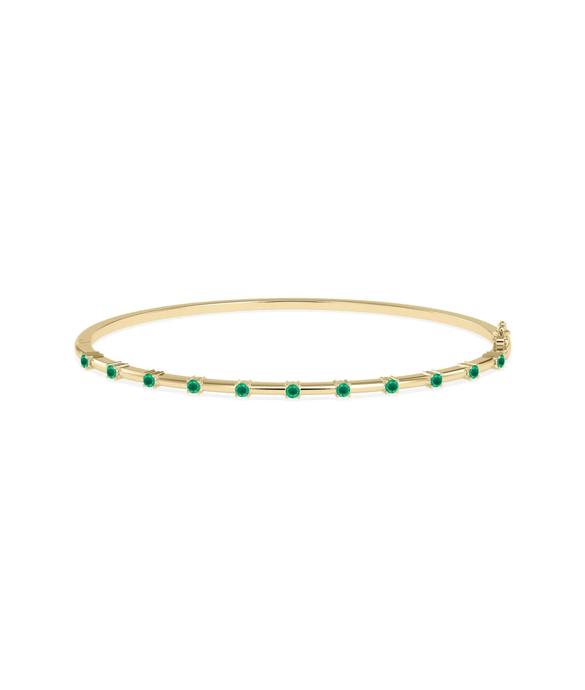 Birhstone Station Bangle - 79e | Everyday 14K Gold Jewelry