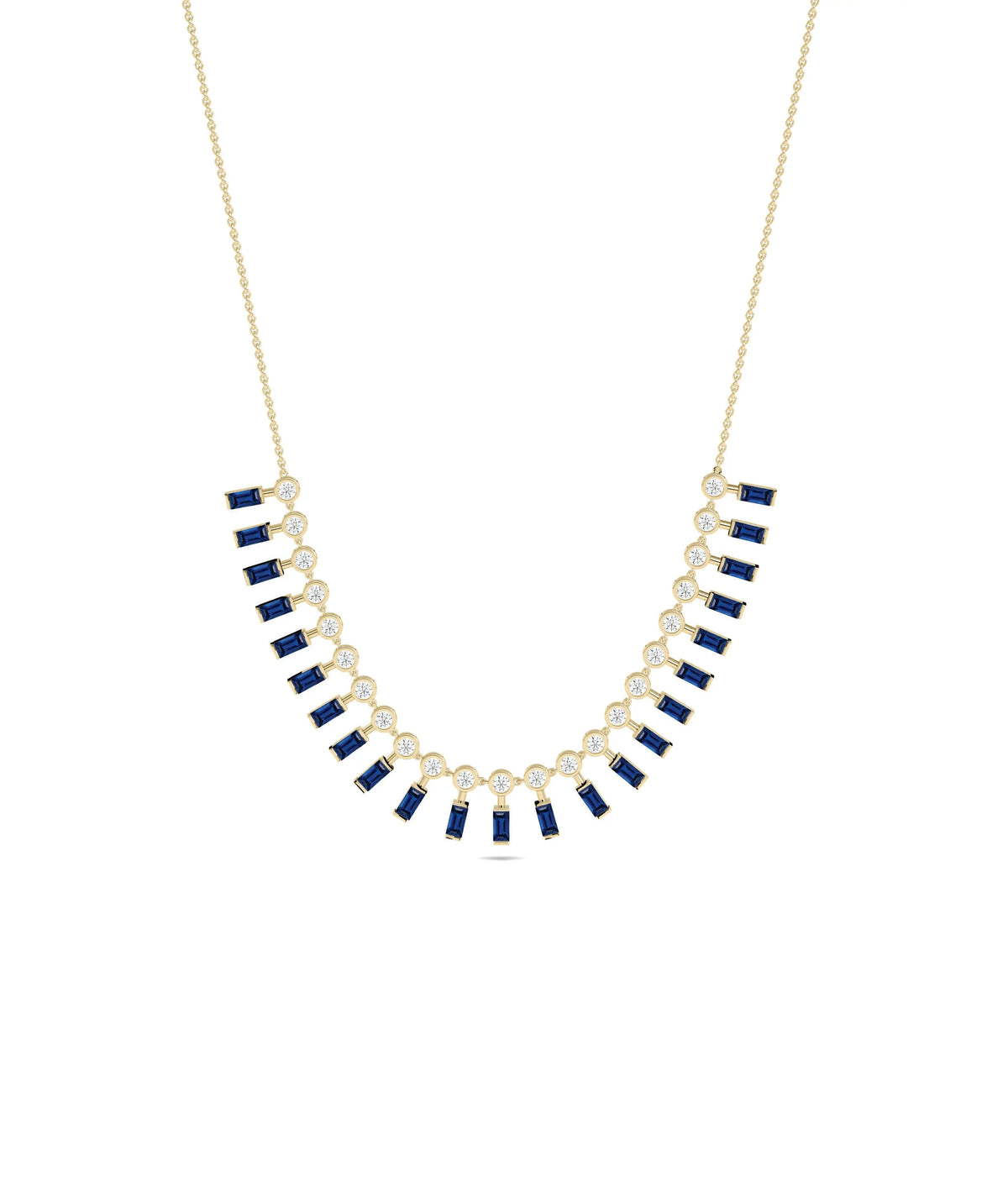 Birthstone and Diamond Layered Necklace - 79e | Everyday 14K Gold Jewelry