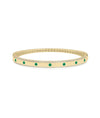 Birthstone and Diamond Bangle - 79e | Everyday 14K Gold Jewelry