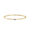 Birthstone Solitaire Bangle - 79e | Everyday 14K Gold Jewelry