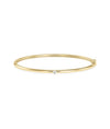 Birthstone Solitaire Bangle - 79e | Everyday 14K Gold Jewelry
