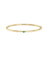 Birthstone Solitaire Bangle - 79e | Everyday 14K Gold Jewelry