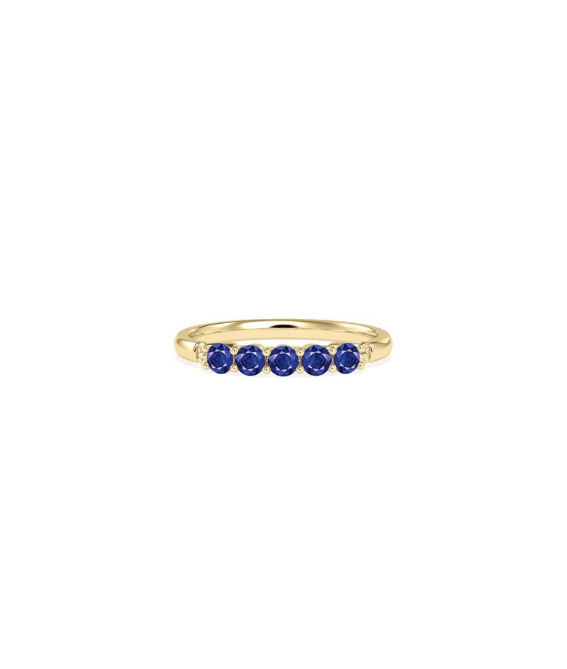 5 Stone Birthstone Ring - 79e | Everyday 14K Gold Jewelry