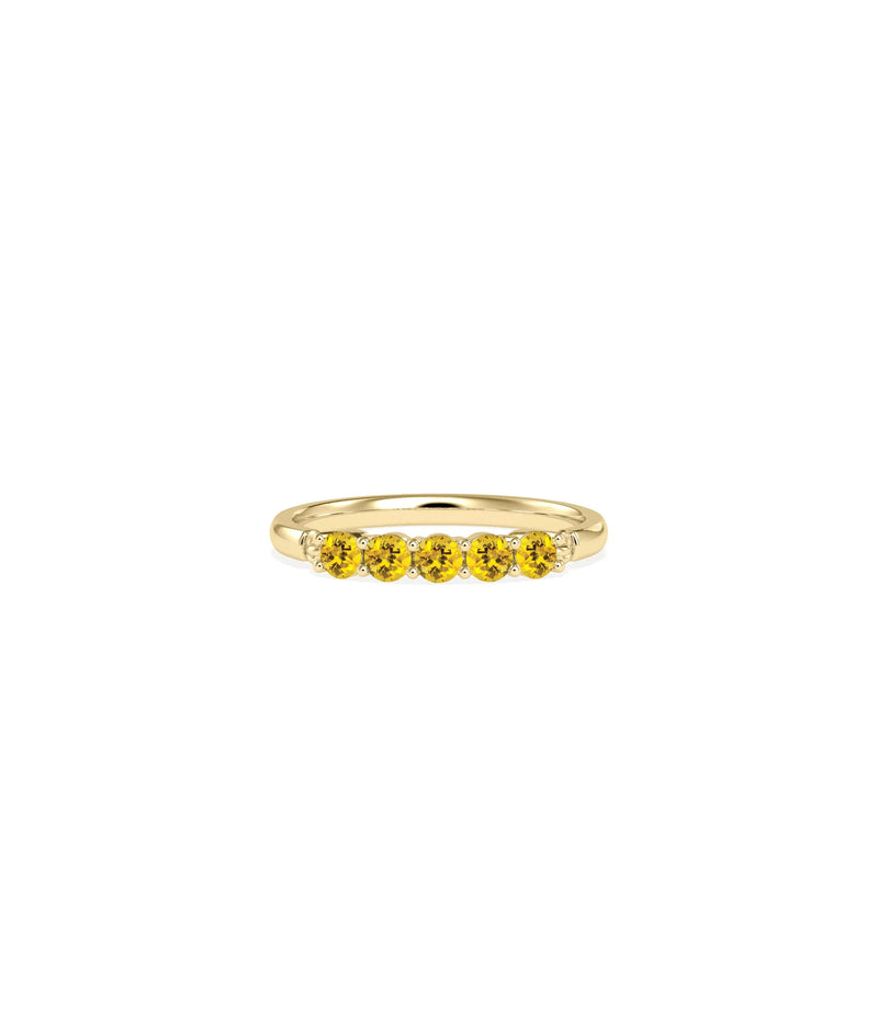 5 Stone Birthstone Ring - 79e | Everyday 14K Gold Jewelry