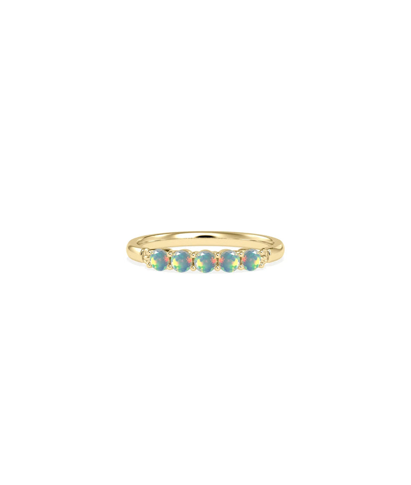 5 Stone Birthstone Ring - 79e | Everyday 14K Gold Jewelry