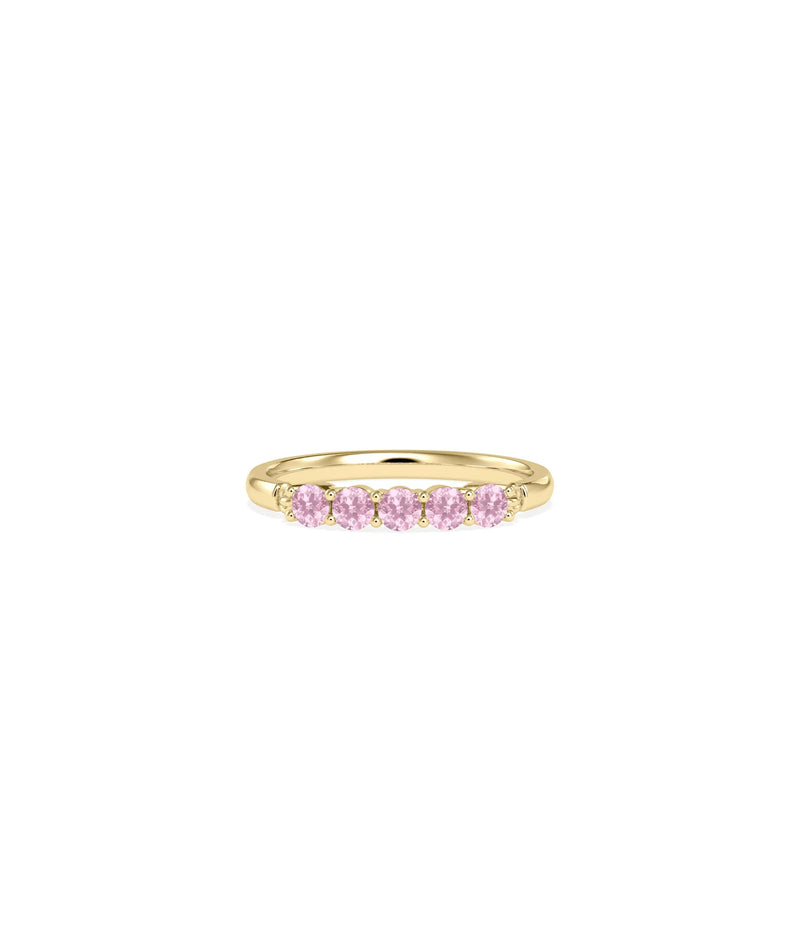 5 Stone Birthstone Ring - 79e | Everyday 14K Gold Jewelry