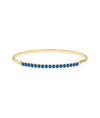 Movable Straight Line Birthstone Bangle - 79e | Everyday 14K Gold Jewelry
