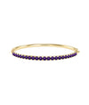 Straight Line Graduating Birthstone Bangle - 79e | Everyday 14K Gold Jewelry