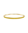Straight Line Graduating Birthstone Bangle - 79e | Everyday 14K Gold Jewelry