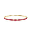 Straight Line Graduating Birthstone Bangle - 79e | Everyday 14K Gold Jewelry
