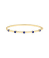 Birthstone Station Bangle - 79e | Everyday 14K Gold Jewelry