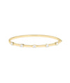 Birthstone Station Bangle - 79e | Everyday 14K Gold Jewelry