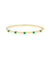 Birthstone Station Bangle - 79e | Everyday 14K Gold Jewelry