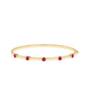 Birthstone Station Bangle - 79e | Everyday 14K Gold Jewelry