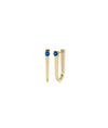 U Shape Birthstone Hoop Earring - 79e | Everyday 14K Gold Jewelry